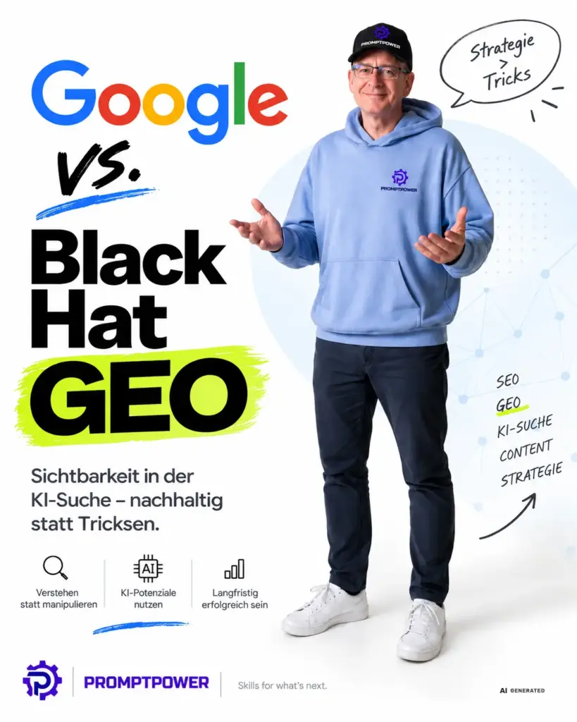 Google vs. Black Hat GEO: nachhaltige Sichtbarkeit in der KI-Suche statt Manipulation