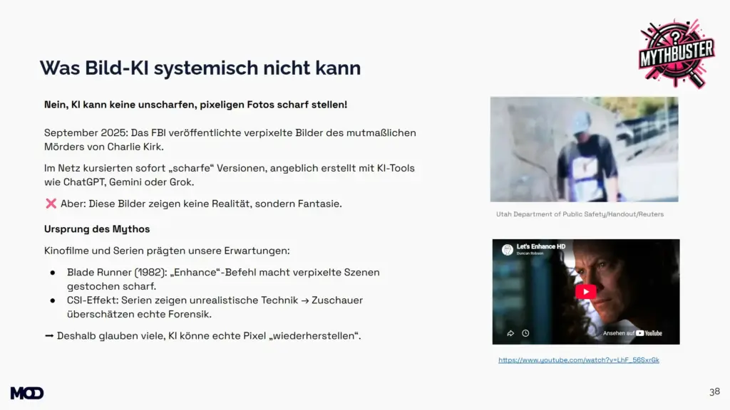 Grafik Mythos-Check: was KI bei der Bildbearbeitung nicht kann, PromptPower